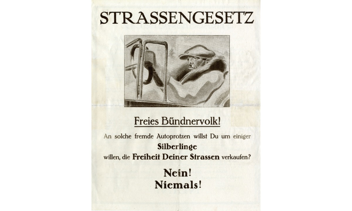 Flugblatt Graubünden Autoverbot