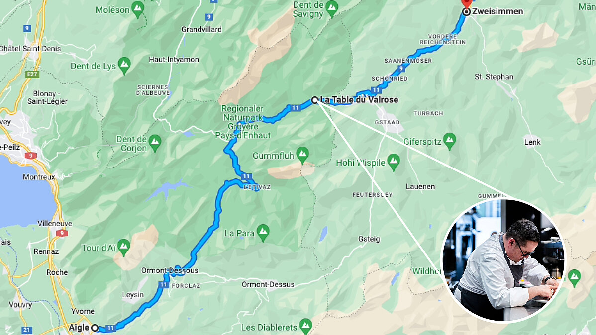 Karte mit dem Ausschnitt von Genfer- bis Thunersee.
