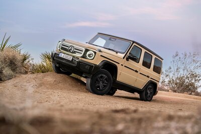 Elektrische Mercedes G-Klasse von vorne