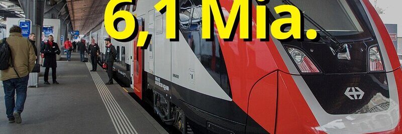 Im dritten Quartal 2025 kam es zu einem Höchsstand beim Schienenpersonenverkehr seit 2014. 6,08 Milliarden Personenkilometern wurden zurückgelegt. Bild: SBB