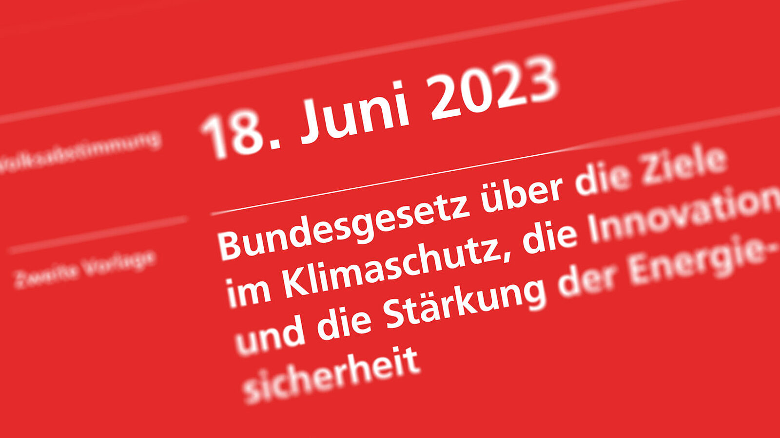 Klimaschutzgesetz Abstimmung Büchlein