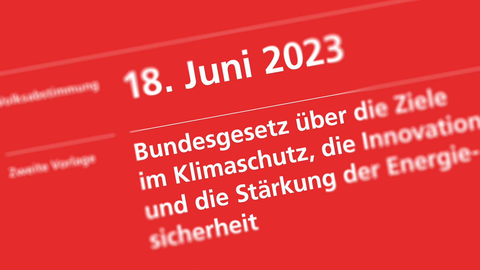 Klimaschutzgesetz Abstimmung Büchlein