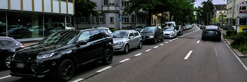 Stauende Autos an der Bellerivestrasse Teaser Bild