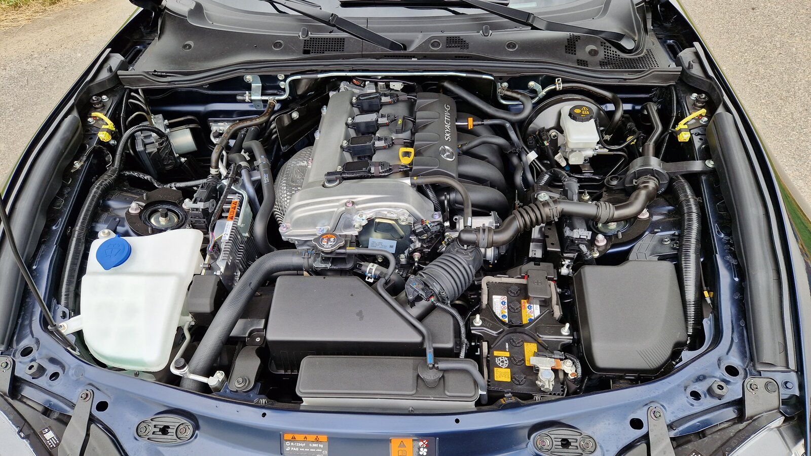 Der Zweiliter-Vierzylindermotor des Mazda MX-5