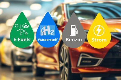 Womit fährt die Zukunft? Welche Antriebsform wird sich durchsetzen? Strom, Wasserstoff, Benzin oder doch die E-Fuels?