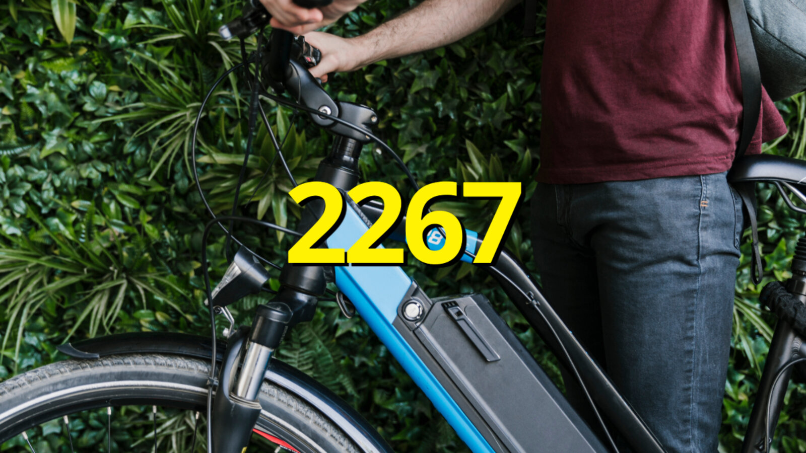 E-Bike mit Fahrer