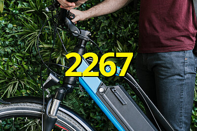 E-Bike mit Fahrer