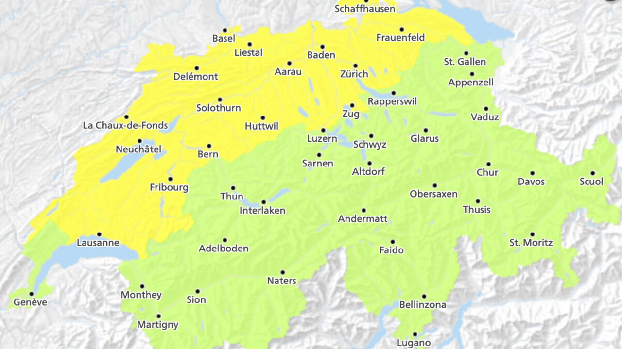 Gefahrenkarte der Schweiz