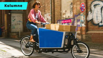 Teaser Bild mit Lastenvelo