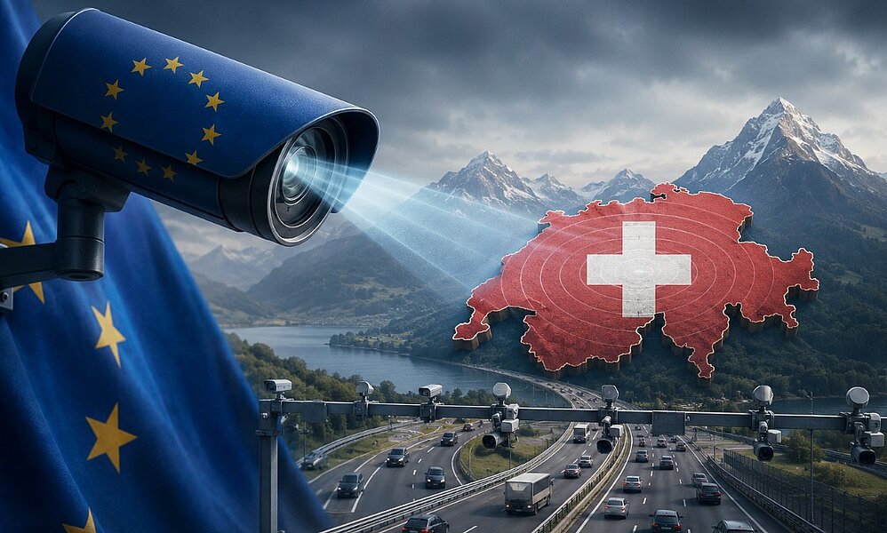 Werden wir am Steuer bald durch Satelliten ausgebremst? Bild: KI-generiert