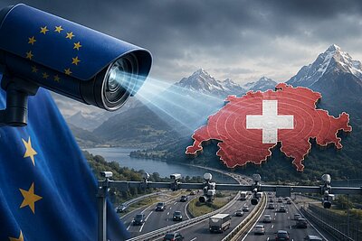 Werden wir am Steuer bald durch Satelliten ausgebremst? Bild: KI-generiert