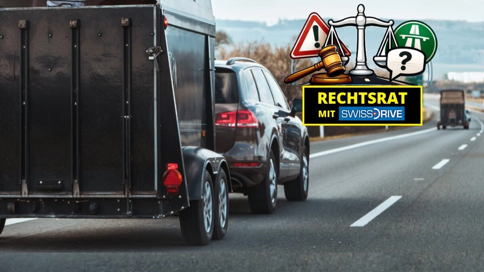 Seit 2003 muss in der Schweiz eine Anhänger-Prüfung abgelegt werden. Davor erhielt man die BE-Bewilligung direkt mit der Autoprüfung (Kategorie B). Bild: Freepik