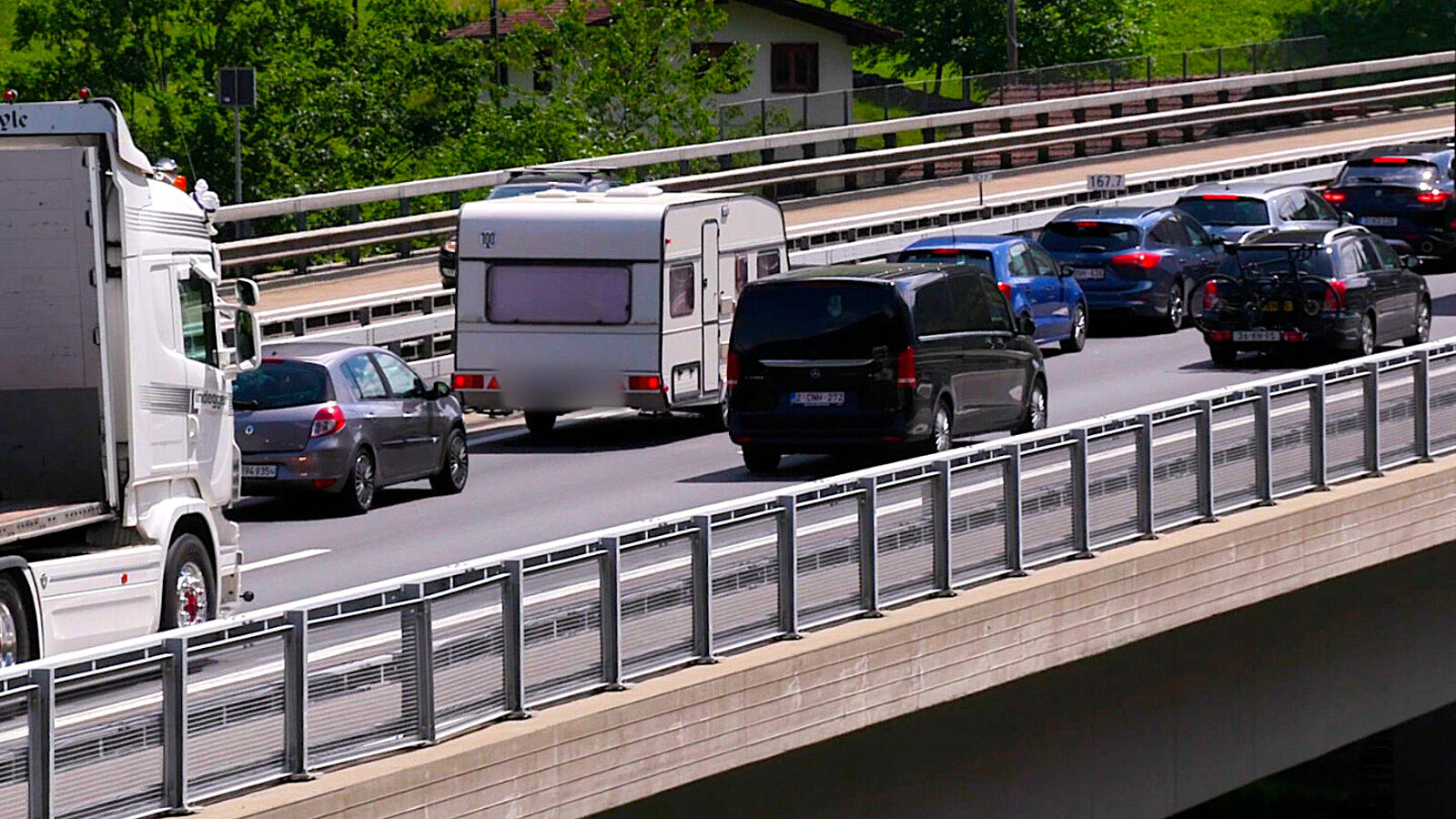 Stau am Gotthard