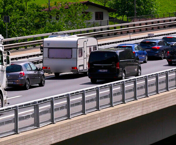 Stau am Gotthard
