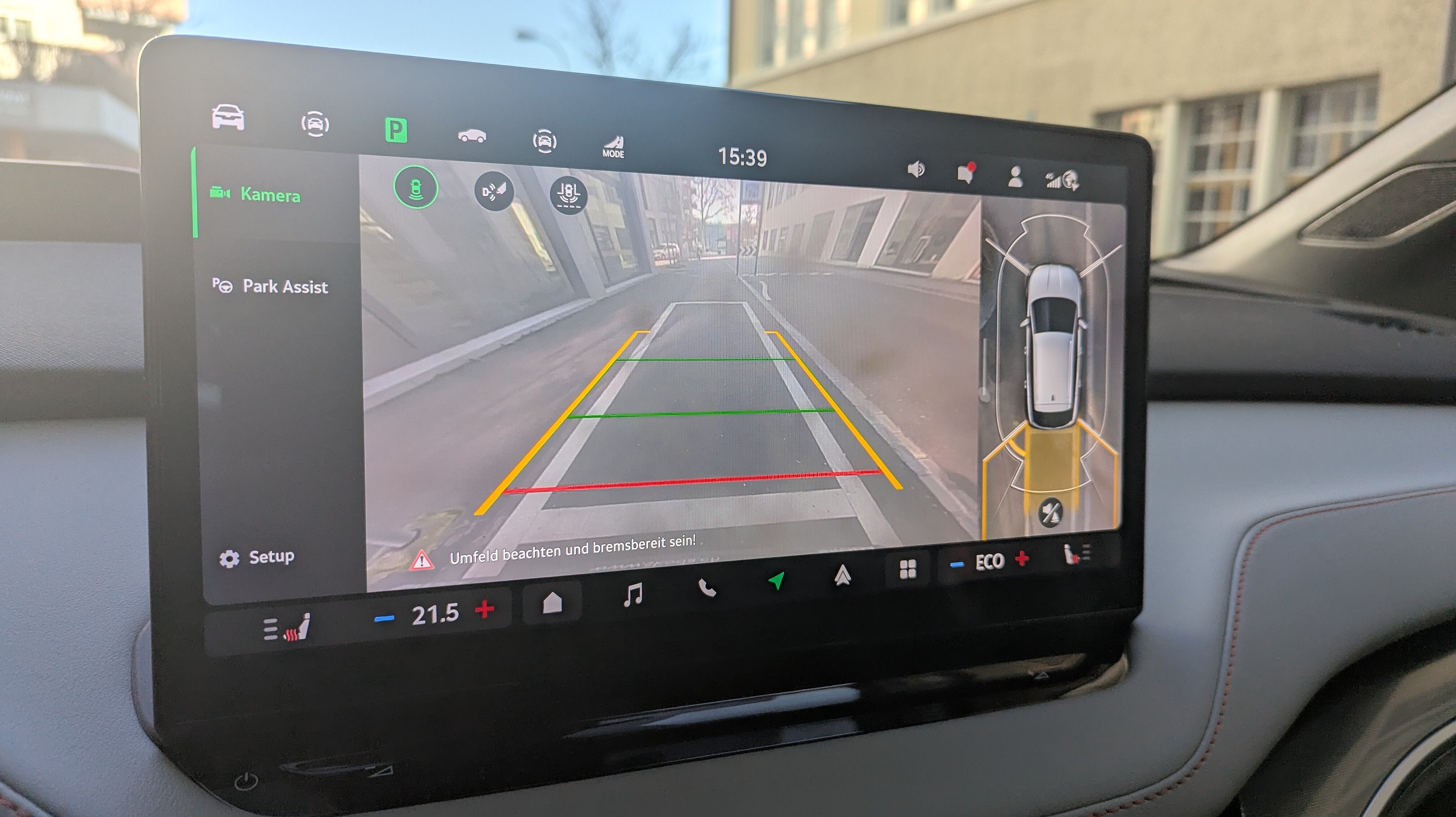 Rückfahrkamera im Skoda Elroq