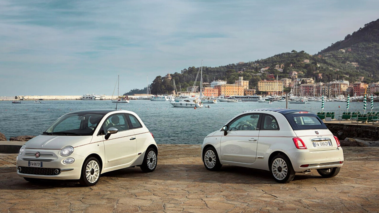 Der Name ist Programm: ein Fiat 500, Sondermodell Dolce Vita. Bild: Fiat