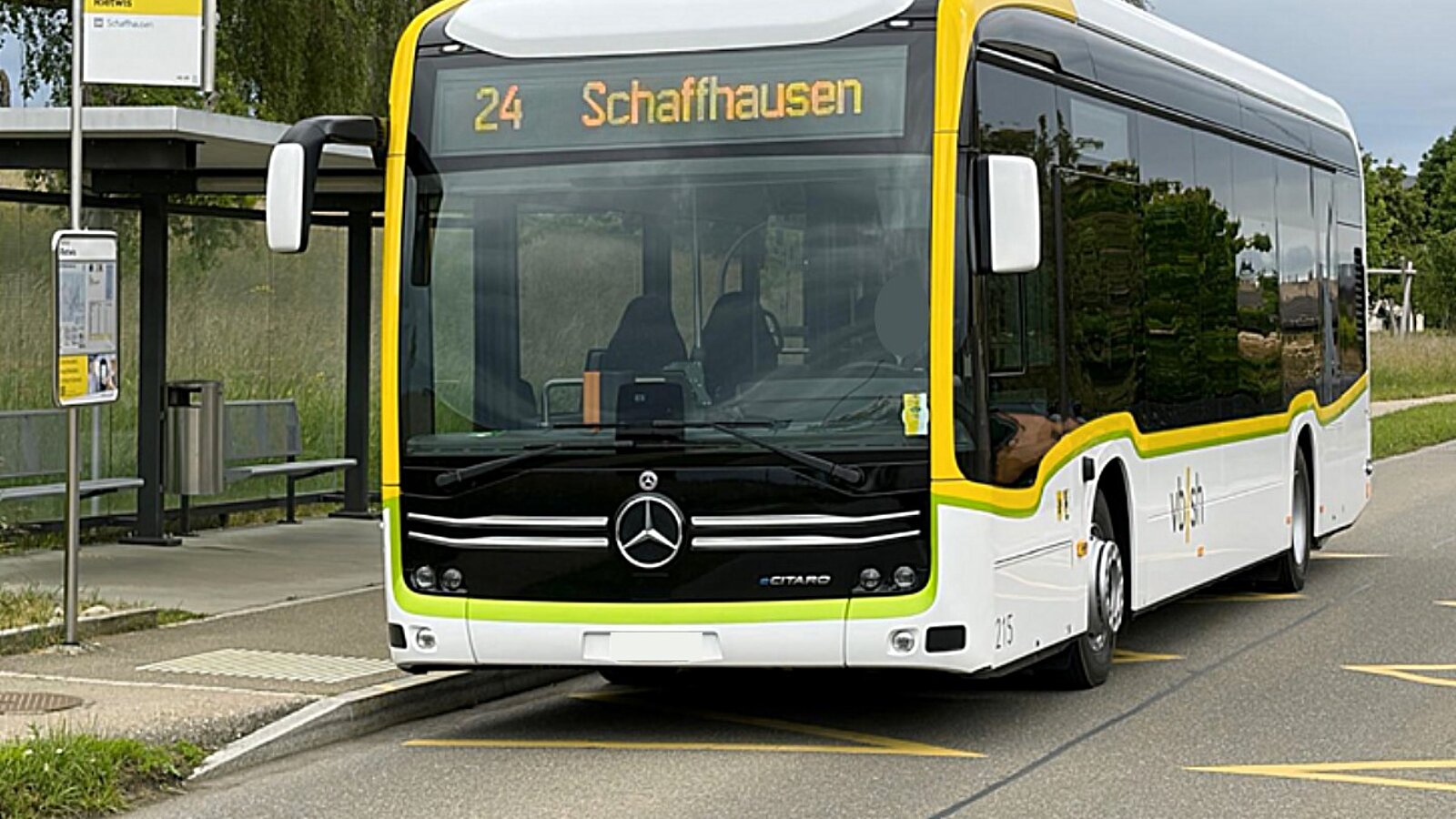 In Schaffhausen kam es heute zu einem gefährlichen Zwischenfall mit einem Bus. Symbolbild: Verkehrsbetriebe Schaffhausen