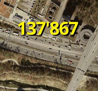 Die Stelle zwischen dem Brüttiseller-Kreuz und Zürich-Nordring ist stark befahren. Bild: Googe Maps