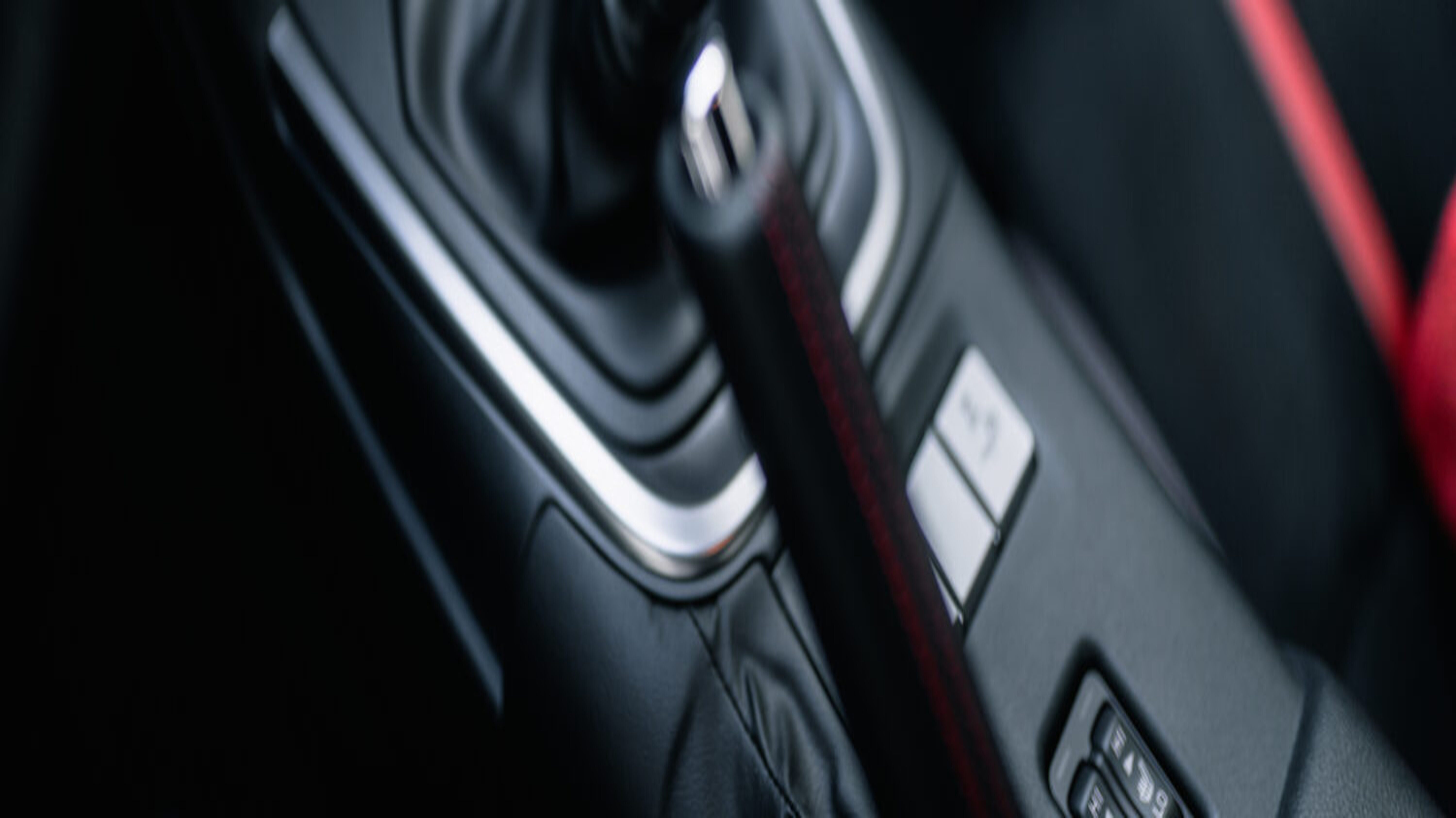 Schaltknüppel eines Autos mit Handschaltung