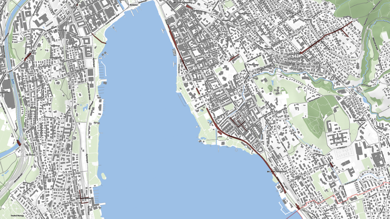 Karte Bauprojekt Bellerivestrasse Zürich