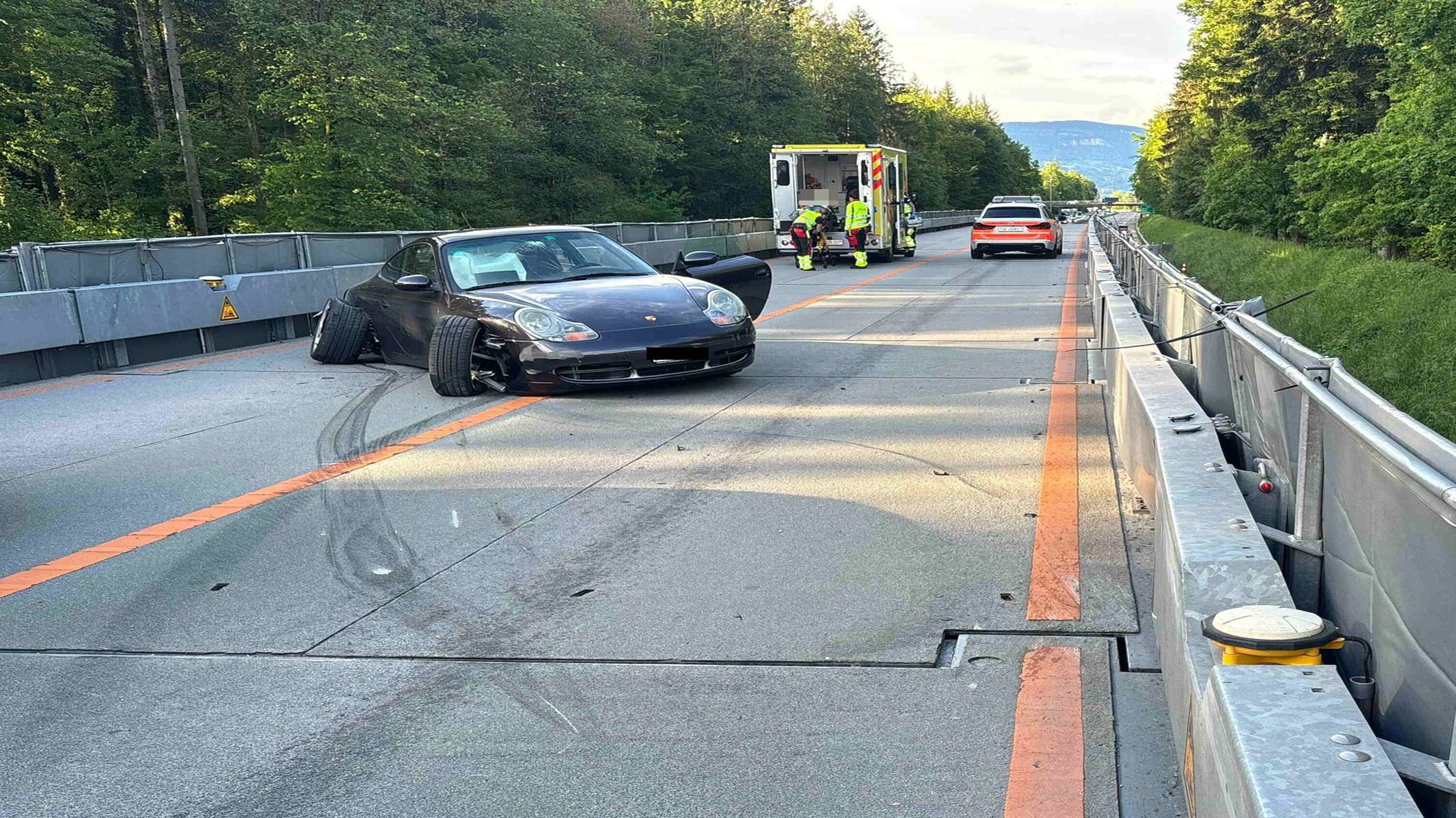 Unfall auf der ASTRA Bridge