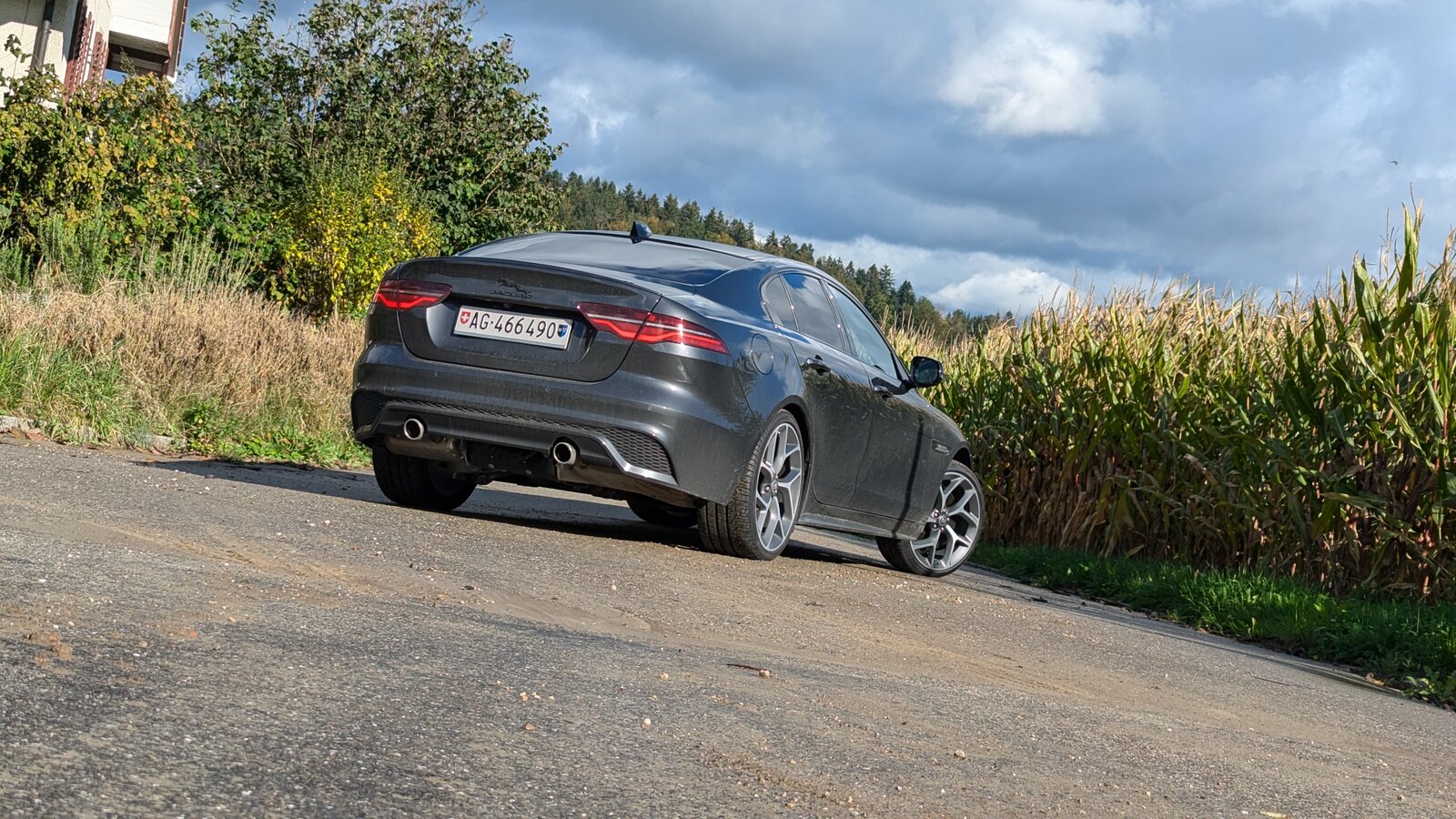 Jaguar XE von hinten