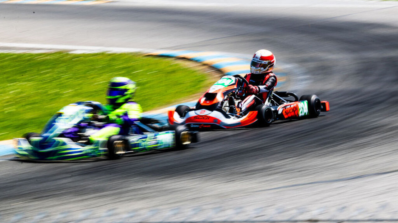 Florin Eggenberger in der Rotax-Meisterschaft