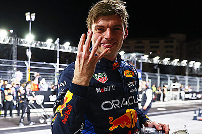 Max Verstappen holte sich in Las Vegas die nötigen Punkte für seinen vierten Weltmeistertitel. Bild: Formel 1 / Twitter