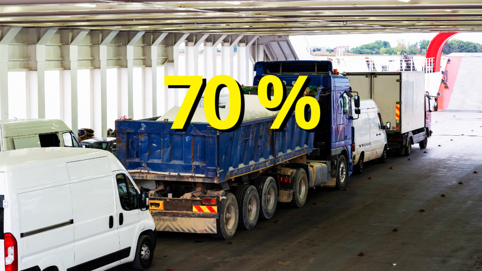 Der Gütertransport innerhalb der Landesgrenzen macht rund 70 Prozent des Schweizer Schwerverkehrs aus. Bild: freepik