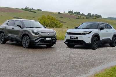 Suzuki e Vitara und Toyota Urban Cruiser