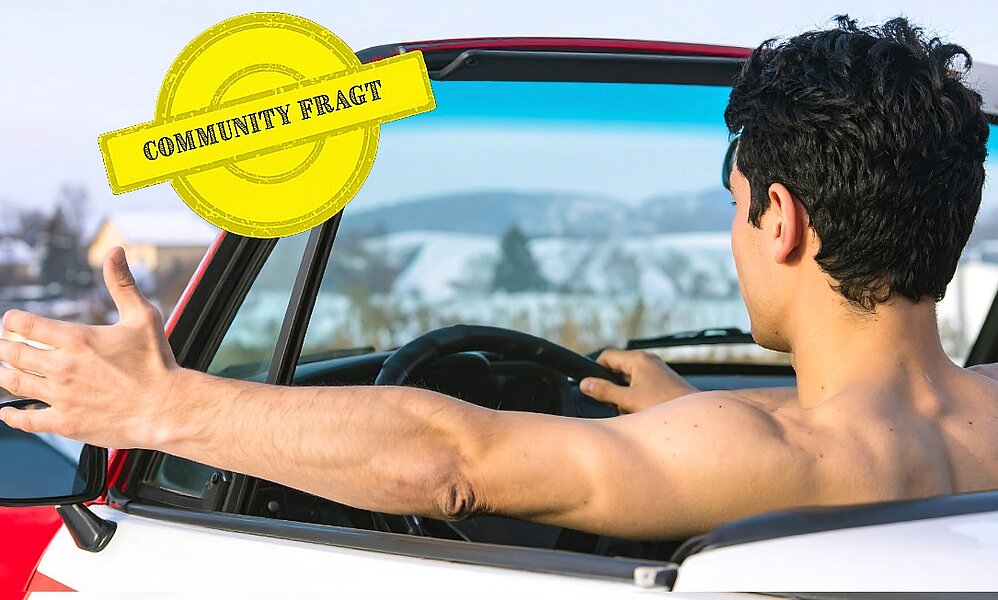 Sommerhitze im Auto: Darf man auch ganz ohne Kleidung am Steuer sitzen? Bild: Adobe Stocks