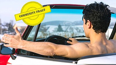 Sommerhitze im Auto: Darf man auch ganz ohne Kleidung am Steuer sitzen? Bild: Adobe Stocks
