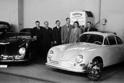 Porsche 356 am Genfer Autosalon 1949