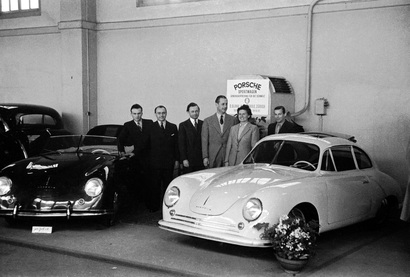 Porsche 356 am Genfer Autosalon 1949
