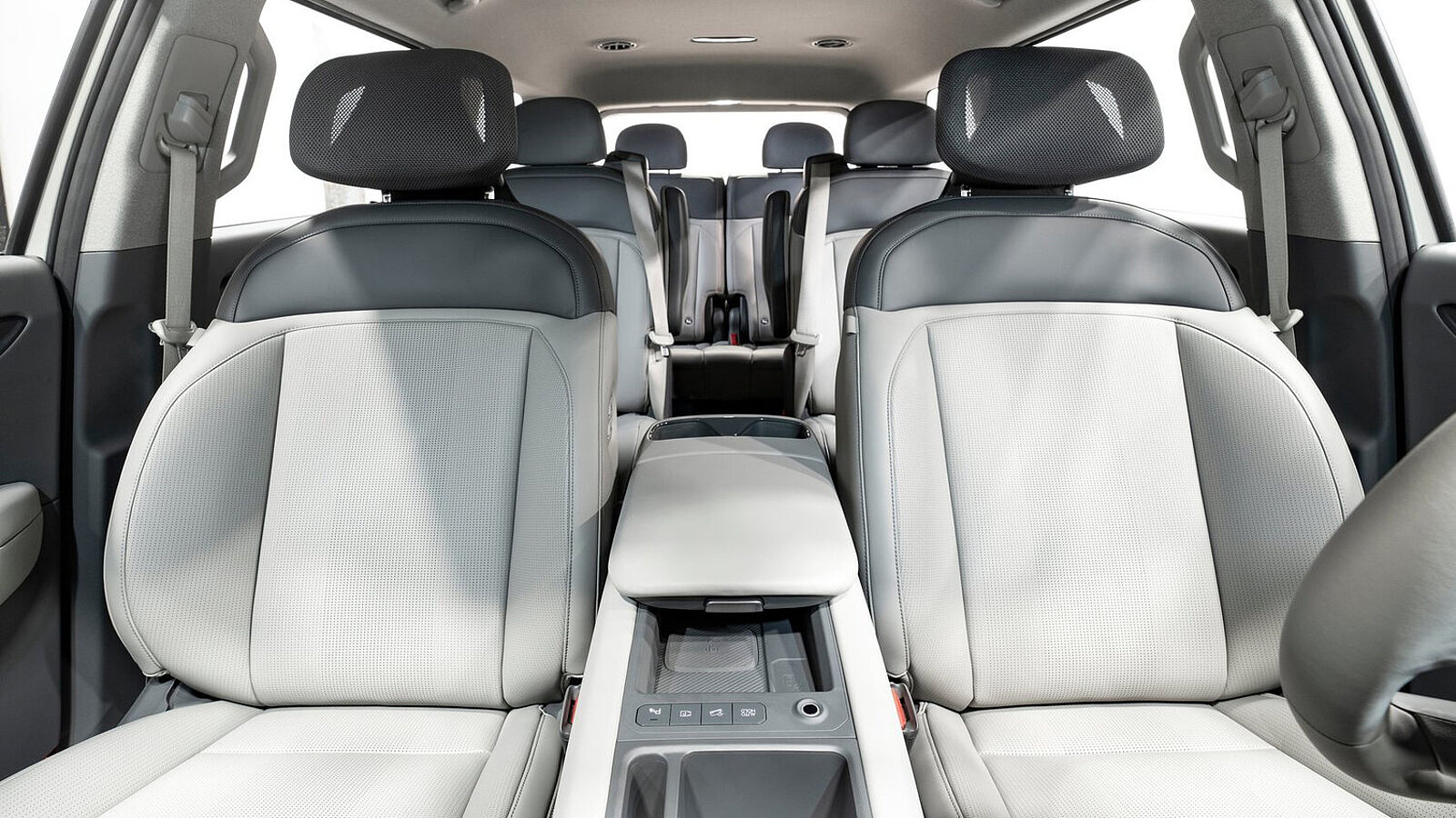 Kia EV9 in der Konfiguration mit sechs Sitzen.