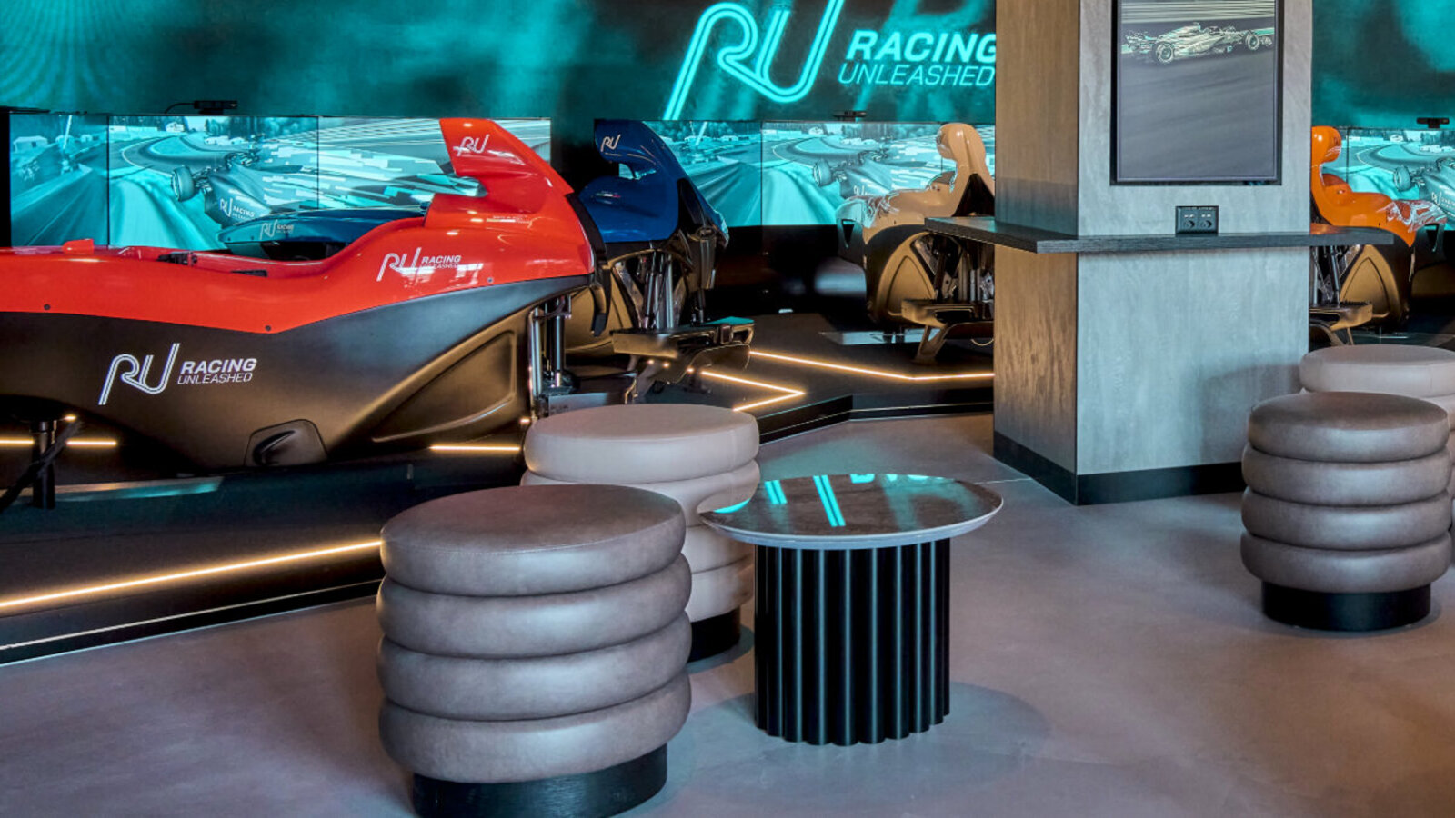 Die neu eröffnete Lounge von Racing Unleashed ist weltweit einzigartig. Bild: Racing Unleashed