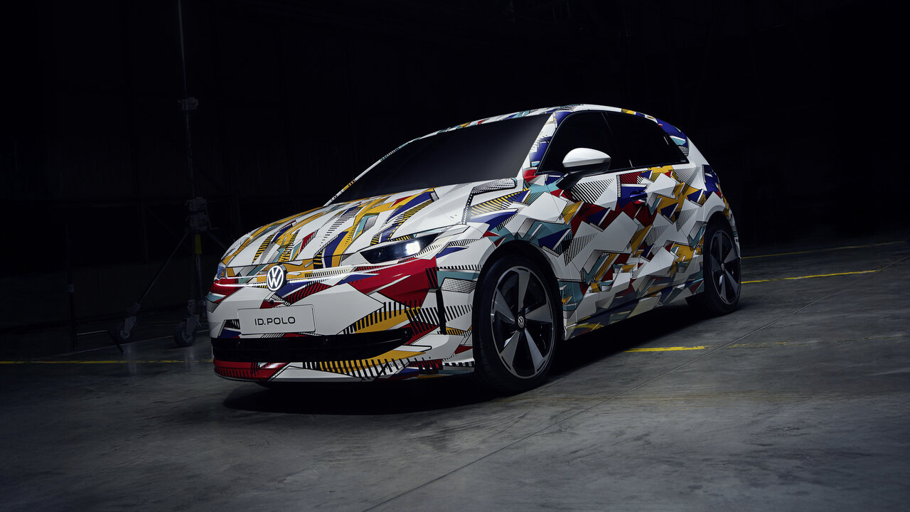 VW ID. Polo im Tarnkleid