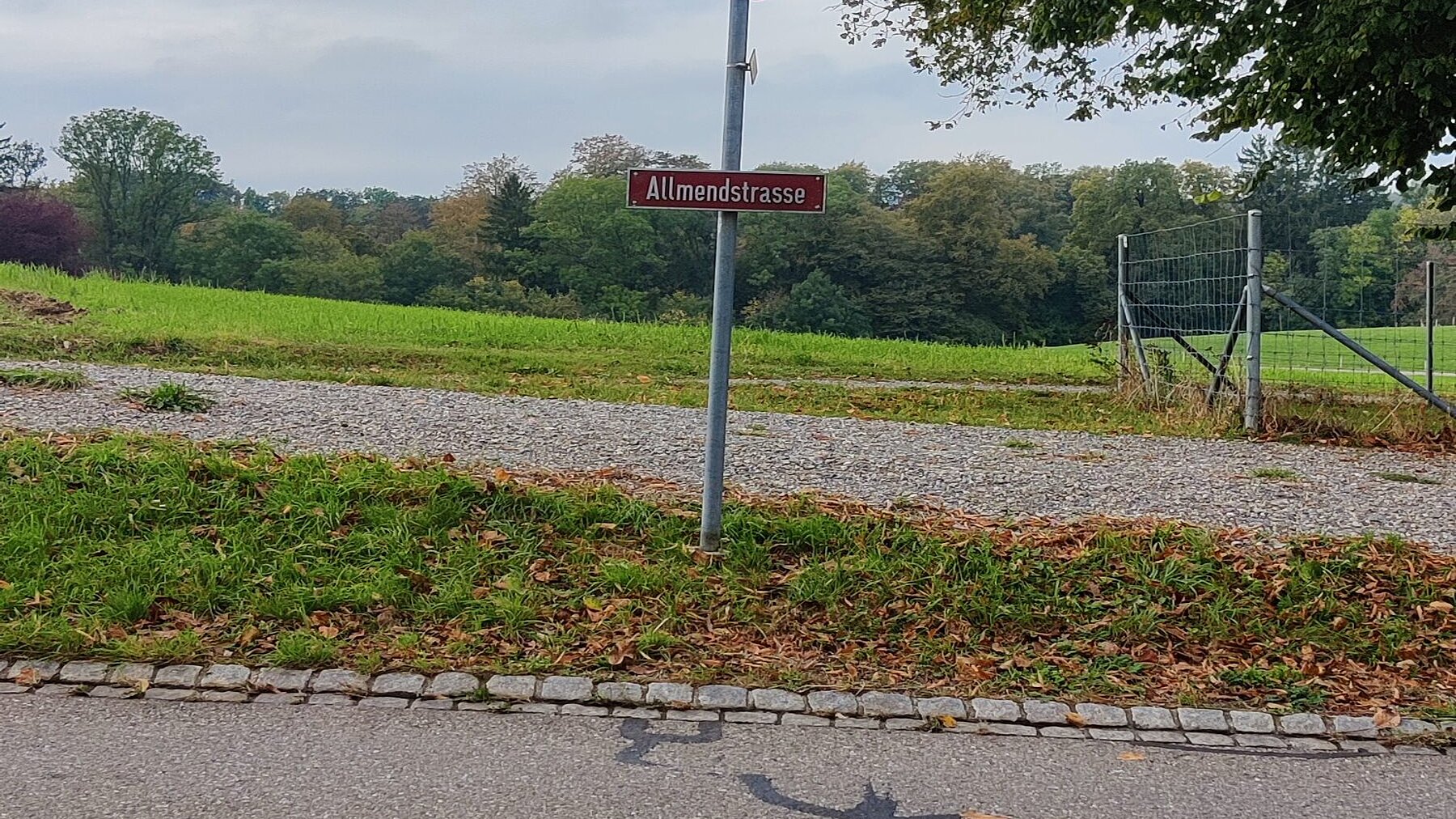 Strassennamen am Etappenziel