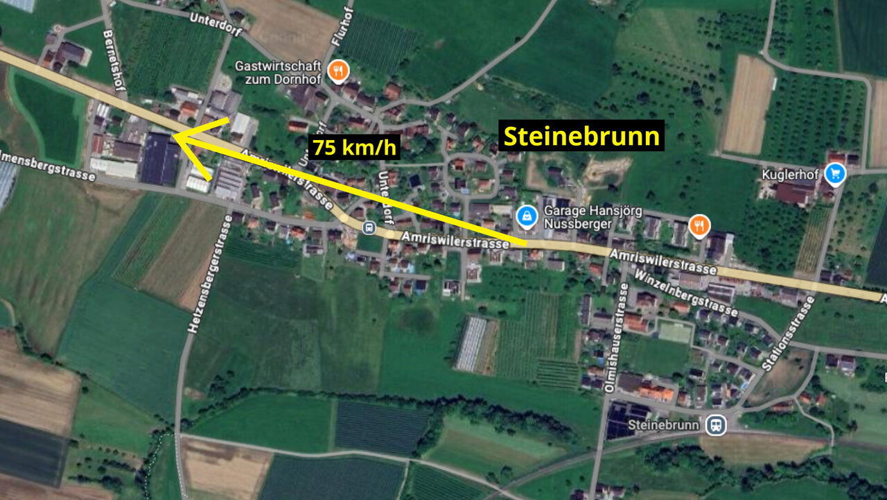 Raserfahrt in Steinebrunn