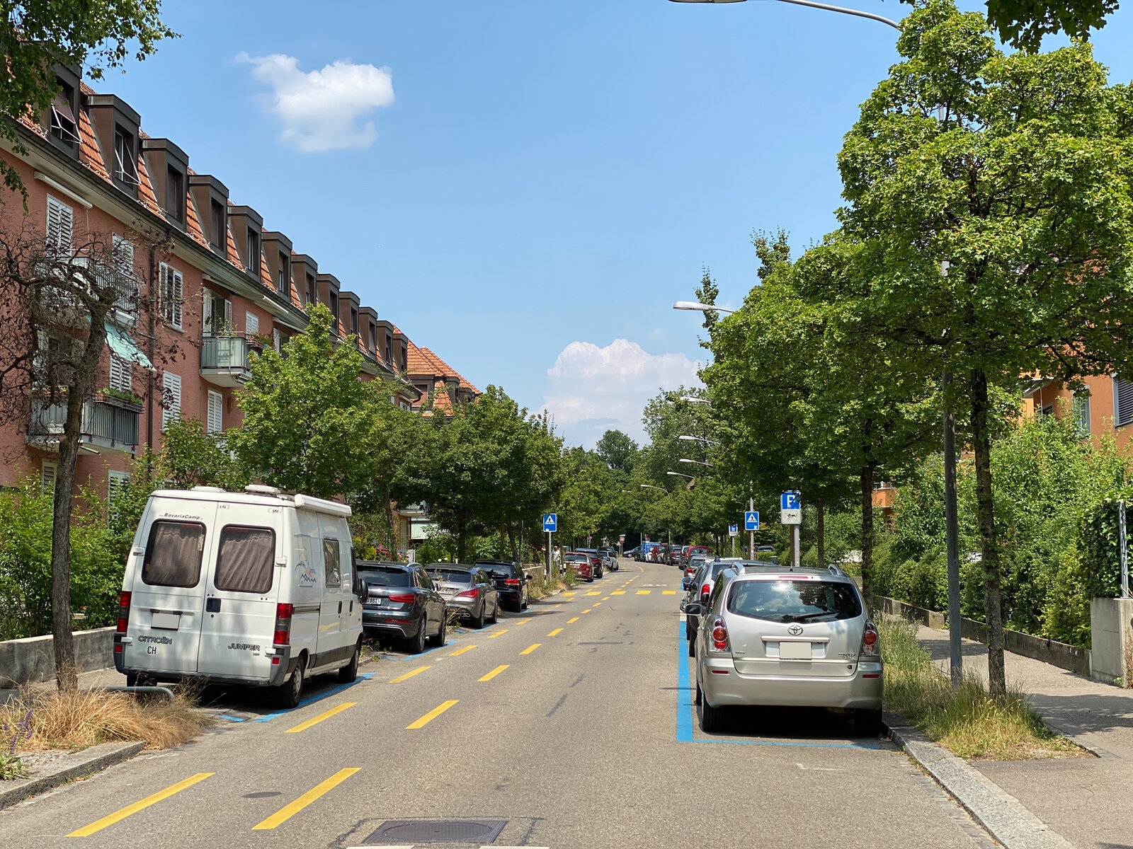 Aufhebung Blaue Zone Velovorzugsroute - Bild Strasse
