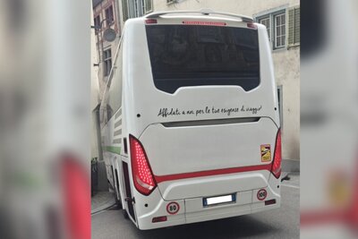 feststeckender Bus