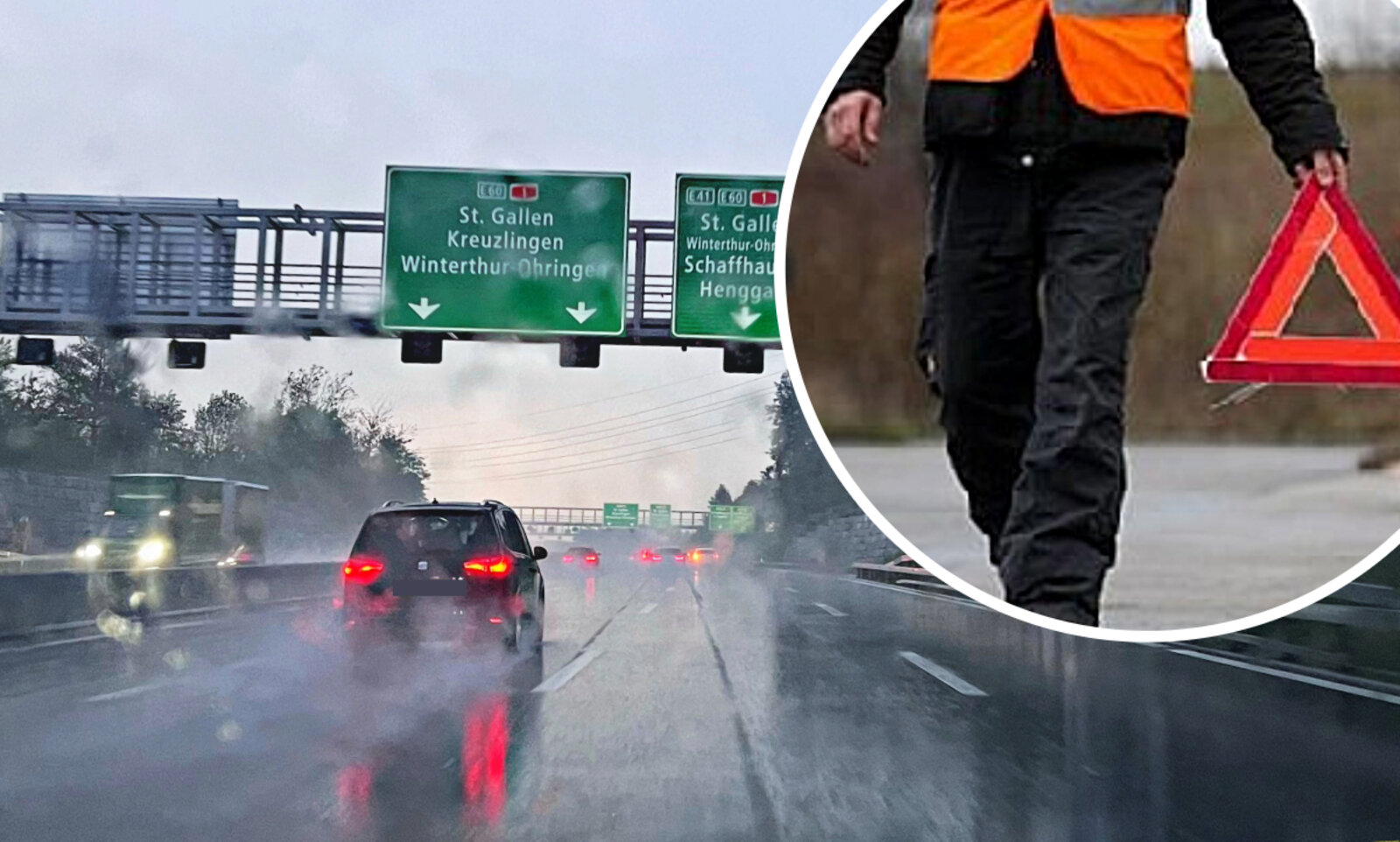 Die Warnweste ist in der Schweiz nicht obligatorisch aber empfohlen. Bild: STREETLIFE