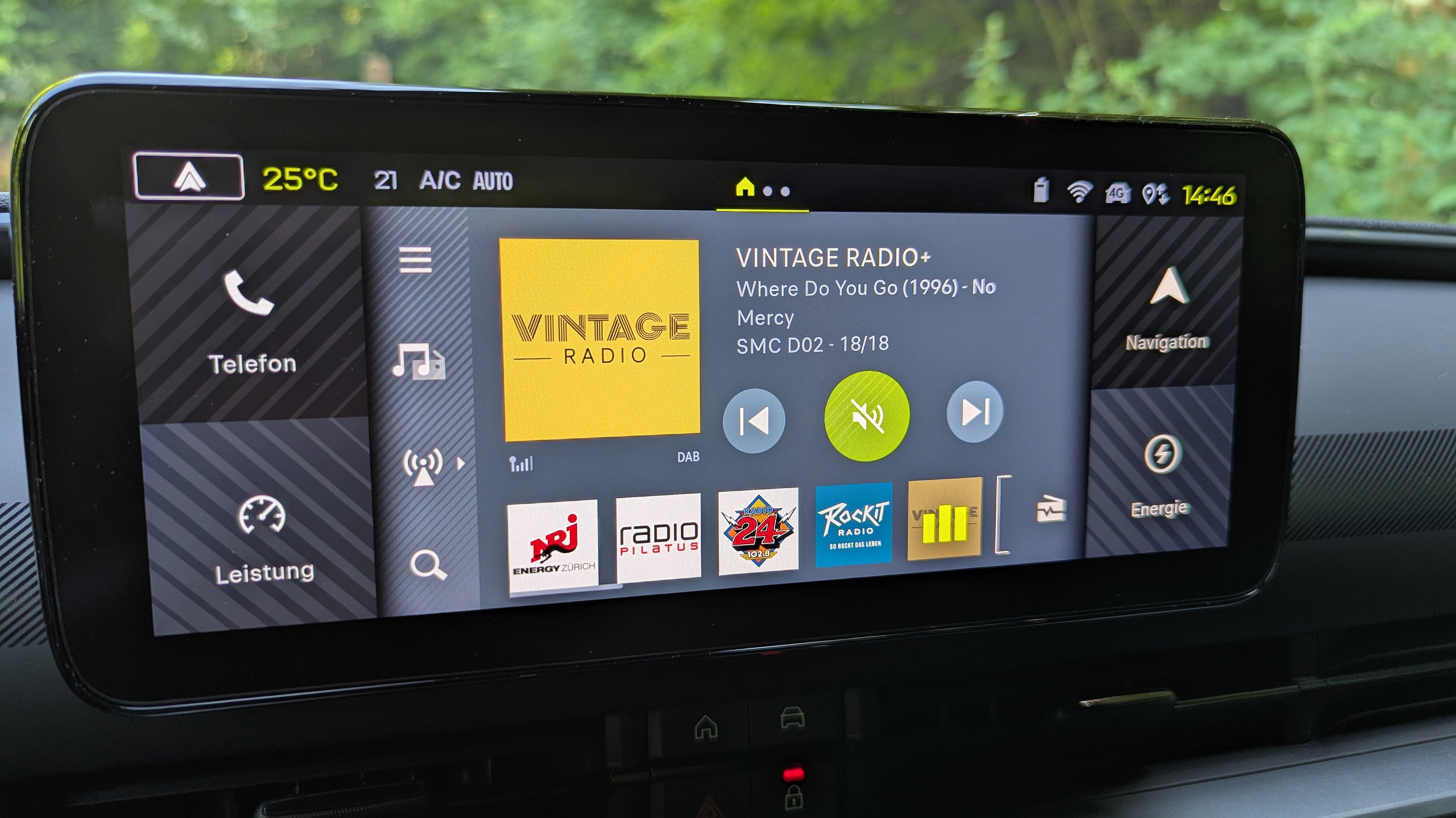 Touchscreen im Abarth 600e