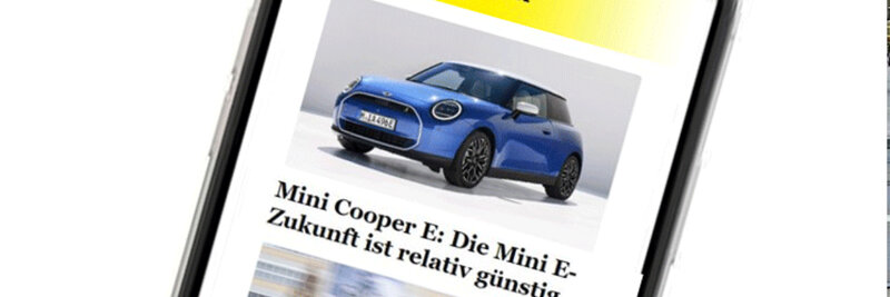 Handy mit Newsletter