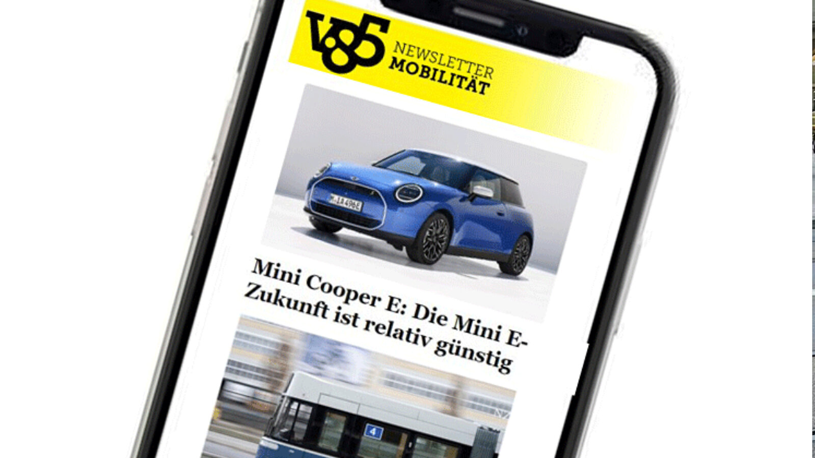 Handy mit Newsletter