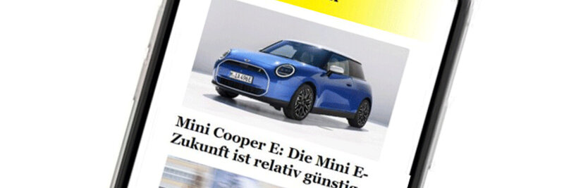 Handy mit Newsletter