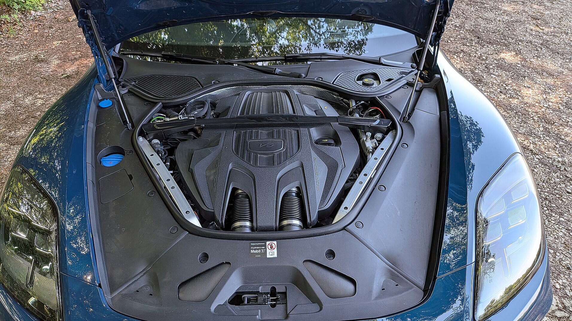 Motor des Porsche Panamera