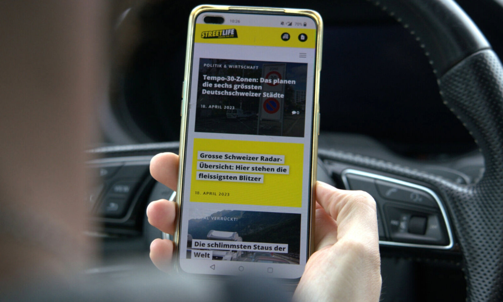Mit dem STREETLIFE-Push verpasst du keine Mobilitäts-News mehr. Bild: STREETLIFE