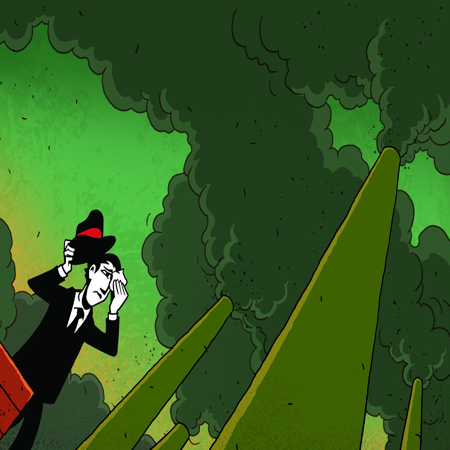 Illustration Weltuntergang durch Klimawandel