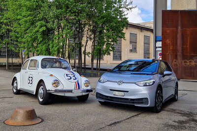 VW ID3 und VW Käfer